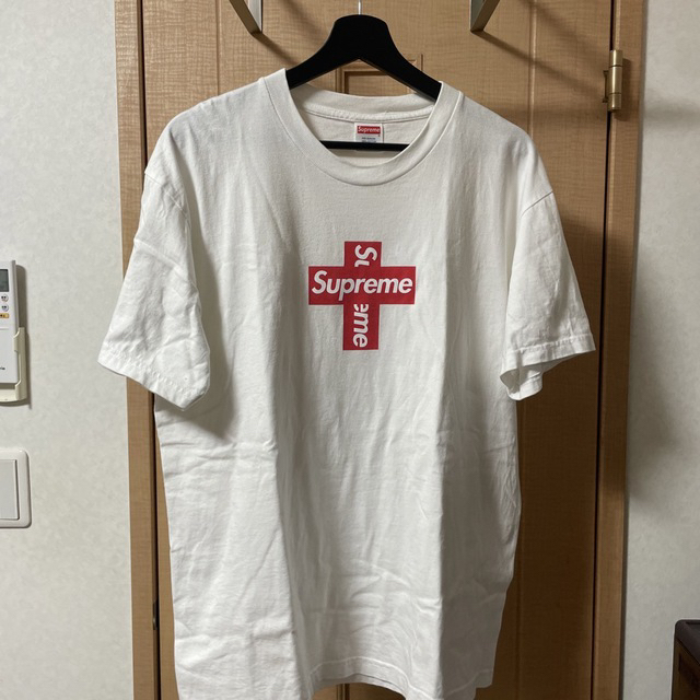 Mサイズ Supreme Cross Box Logo Tee White