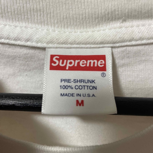 supreme cross box logo tee white Mサイズ