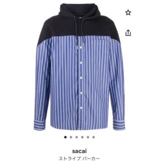 サカイ(sacai)のsacai コットンシャツフーディー　サイズ4(パーカー)