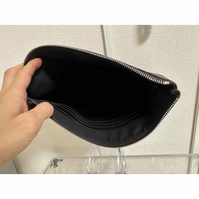 FENDI - 21SS FENDIフェンディ FF Vertigoレザークラッチバッグ ポーチ