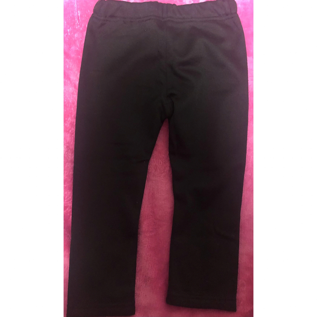 黒色ズボン 95サイズ キッズ/ベビー/マタニティのキッズ服女の子用(90cm~)(パンツ/スパッツ)の商品写真