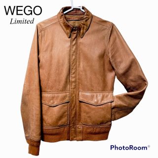 ウィゴー(WEGO)の［USED］カウレザー 米空軍フライトジャケットモチーフ ライダースジャケット(ライダースジャケット)