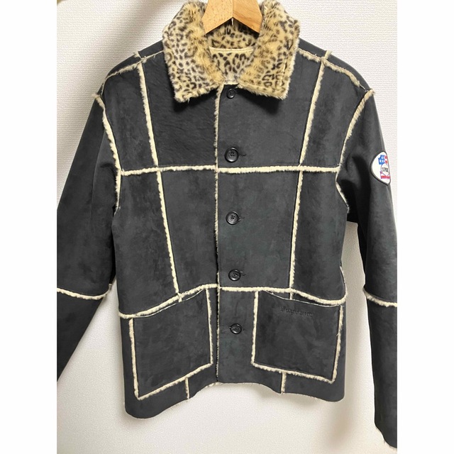 毛皮/ファーコートsupreme reversible  leopard coat S size