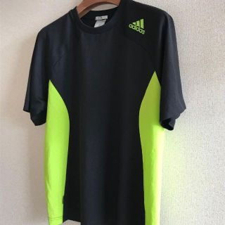 アディダス(adidas)のadidas　アディダス 　スポーツウェア　シャツ　LLサイズ 　紺色系　古着(Tシャツ/カットソー(半袖/袖なし))