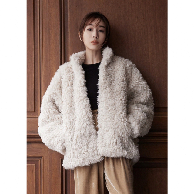 MINAMI TANAKA×CLANE CURL FUR COAT サイズ1WHITEサイズ