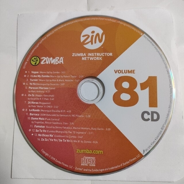 ZUMBA CD ZIN 81 14曲収録 - CD ZUMBA CD ZIN 81 14曲収録 - CD