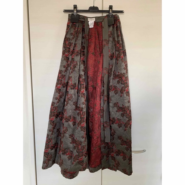 15AW DRIES VAN NOTEN RUNWAY ジャガードラップスカート-