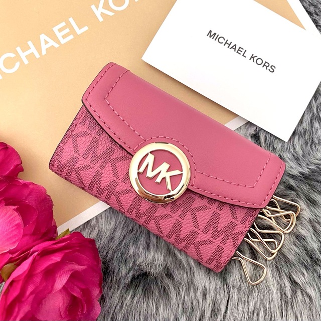 新品 MICHAEL KORS マイケルコース キーケース ピンク