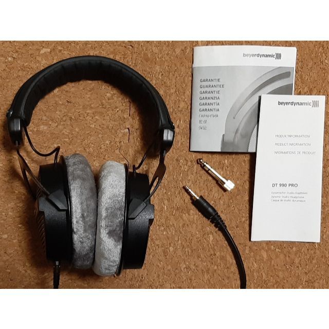 beyerdynamic DT990 PRO 250Ω 状態良/新品パッド/箱 スマホ/家電/カメラのオーディオ機器(ヘッドフォン/イヤフォン)の商品写真