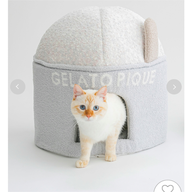 gelato pique(ジェラートピケ)の【CAT&DOG】ジェラートピケ　ベビモコカップアイス型ハウス その他のペット用品(猫)の商品写真