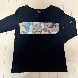 ジーユー(GU)のGU×Disney おしゃれキャット Tシャツ(Tシャツ(長袖/七分))