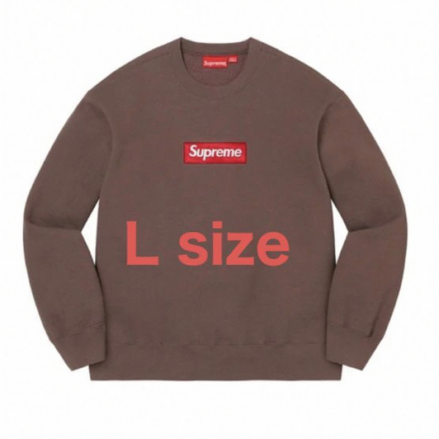 Supreme Box Logo Crewneck brown Lサイズ