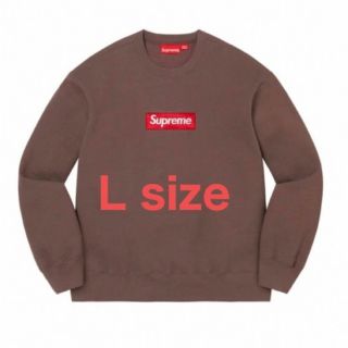 シュプリーム(Supreme)のSupreme Box Logo Crewneck brown Lサイズ(スウェット)