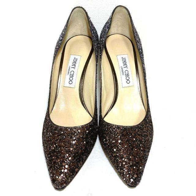 JIMMY CHOO(ジミーチュウ)の新品 JIMMY CHOO 39 グラデーショングリッターパンプス レディースの靴/シューズ(ハイヒール/パンプス)の商品写真