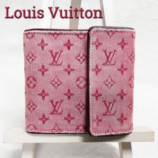 ルイヴィトン(LOUIS VUITTON)の廃盤 ルイヴィトン モノグラム ミニ 折財布 キャンバス チェリー M92241(財布)