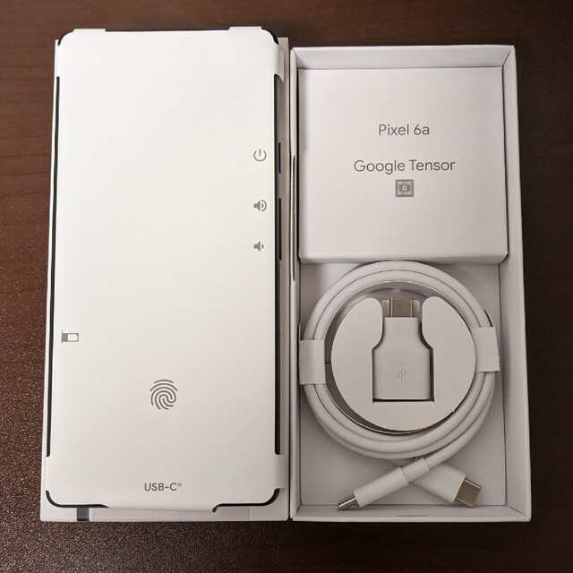 Google Pixel(グーグルピクセル)の【新品】Google Pixel 6a SIMフリー ホワイト スマホ/家電/カメラのスマートフォン/携帯電話(スマートフォン本体)の商品写真