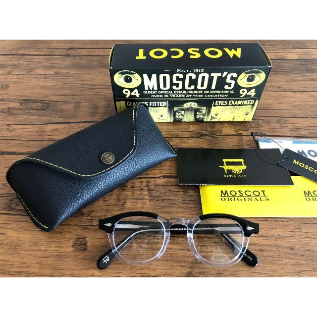 MOSCOT LEMTOSH/モスコット 44 BLACK/CRYSTAL