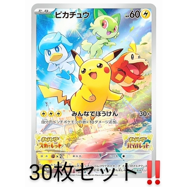 新品】ポケットモンスター スカーレット バイオレット プロモカード30 ...