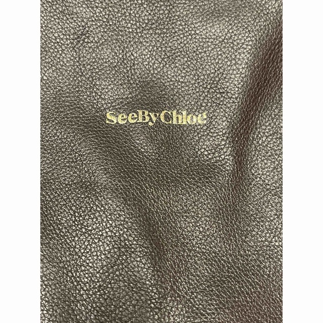 SEE BY CHLOE(シーバイクロエ)の【お値下】SeeBye Chloe   バッグ　黒　本皮 レディースのバッグ(トートバッグ)の商品写真