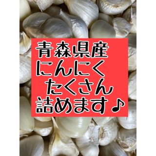 にんにく青森県産1kg以上入ります。〜ガーリック(野菜)