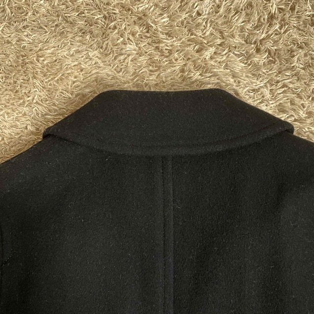 MHL.(エムエイチエル)のMHL ウール ステンカラーコート ネイビー レディースのジャケット/アウター(ロングコート)の商品写真