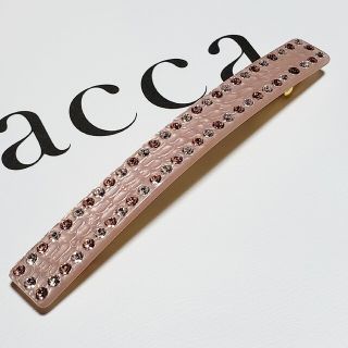 アッカ(acca)の新品未使用　アッカ　acca　スタンバクロコ　バレッタ　ピンク(バレッタ/ヘアクリップ)