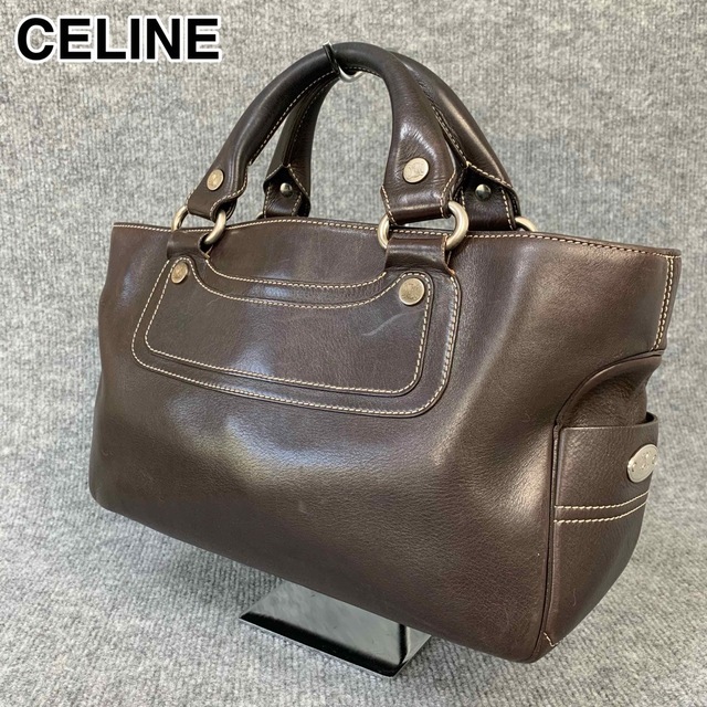 22S382 CELINE セリーヌ ブギーバッグ レザー ハンドバッグ