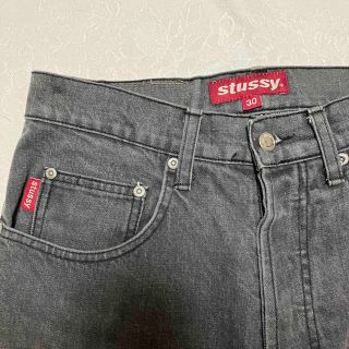 ステューシー(STUSSY)のステューシー　デニムパンツ　ブラック(デニム/ジーンズ)