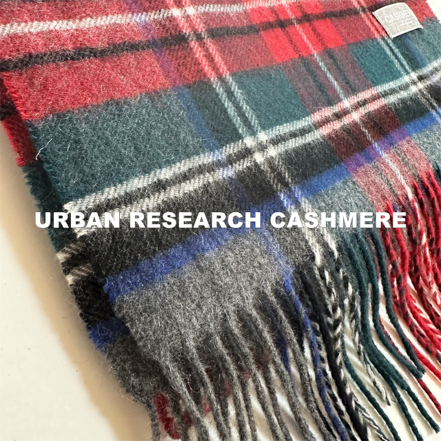 URBAN RESEARCH(アーバンリサーチ)の【URBAN RESEARCH】アーバンリサーチ タータン カシミヤ マフラー レディースのファッション小物(マフラー/ショール)の商品写真