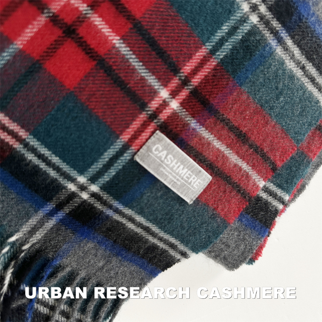 URBAN RESEARCH(アーバンリサーチ)の【URBAN RESEARCH】アーバンリサーチ タータン カシミヤ マフラー レディースのファッション小物(マフラー/ショール)の商品写真