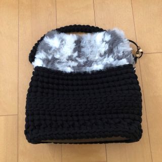 ハンドメイド ズパゲッティ巾着バッグ(バッグ)