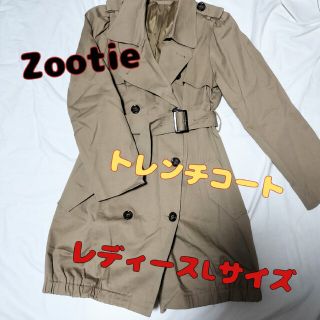 ズーティー(Zootie)のみーこ様専用★ZOOTIEベージュのシャーリングトレンチコート(Lサイズ)(トレンチコート)