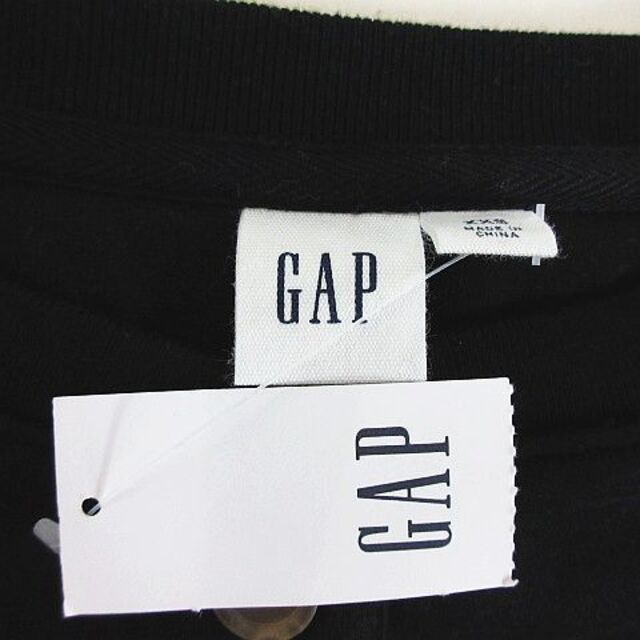 GAP(ギャップ)のギャップ カットソー 長袖 ヘンリーネック 裏起毛 XXS ブラック レディースのトップス(カットソー(長袖/七分))の商品写真