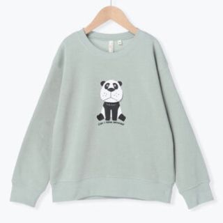 ラーゴム(LAGOM)のラーゴム　アニマルワッペントレーナー　パンダ(Tシャツ/カットソー)