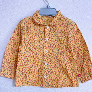 ムージョンジョン(mou jon jon)の花柄シャツ　ブラウス　ベビー子供服90(ブラウス)