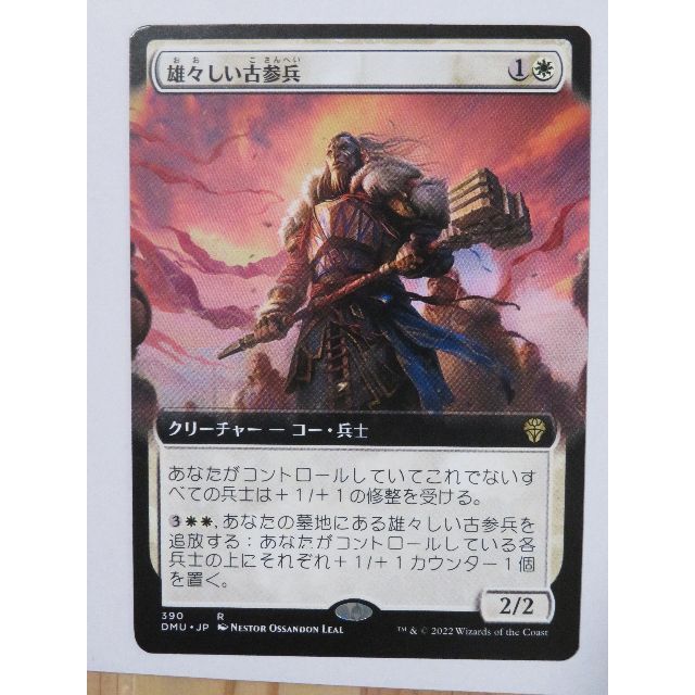 マジック：ザ・ギャザリング(マジックザギャザリング)のDMU 拡張アート 雄々しい古参兵/Valiant エンタメ/ホビーのトレーディングカード(シングルカード)の商品写真