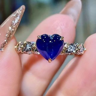 ⭐天然 ブルーサファイア ダイヤ リング k18 1.2ct