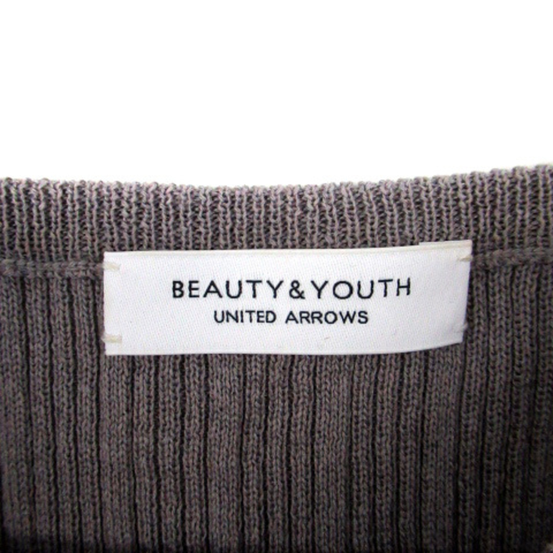 BEAUTY&YOUTH UNITED ARROWS(ビューティアンドユースユナイテッドアローズ)のB&Y ユナイテッドアローズ ニット セーター 長袖 リブ グレー /SM22 レディースのトップス(ニット/セーター)の商品写真