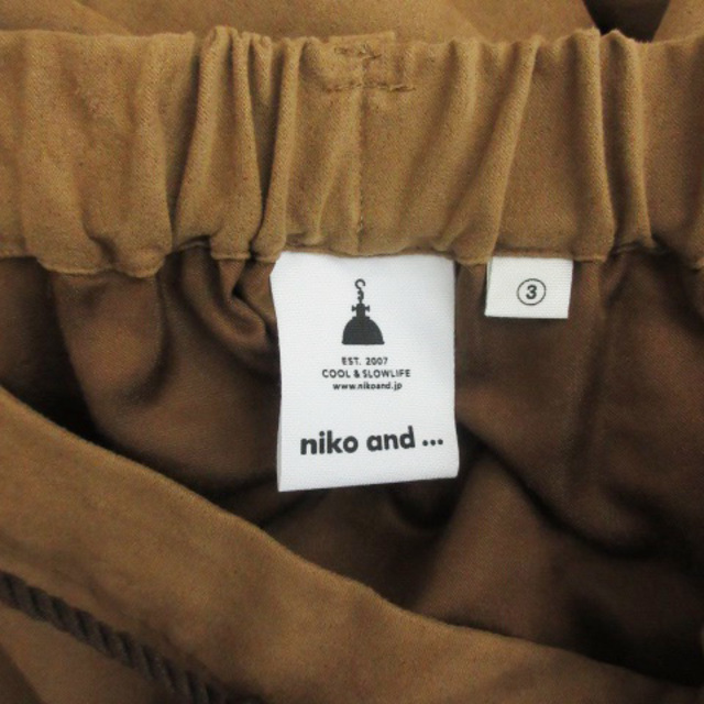 niko and...(ニコアンド)のニコアンド Niko and.. フレアスカート ロング丈 リボン M ブラウン レディースのスカート(ロングスカート)の商品写真