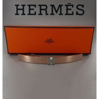 HERMES エルメス  アイリーン バレッタ  メタル   ピンクゴールド シルバー  バレッタ 髪留め ヘアクリップ ヘアアクセサリー 【本物保証】