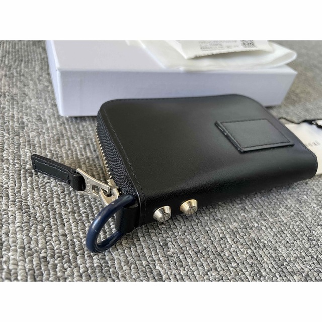sacai サカイporter ポーター 財布 レザー ブラック ニット 黒