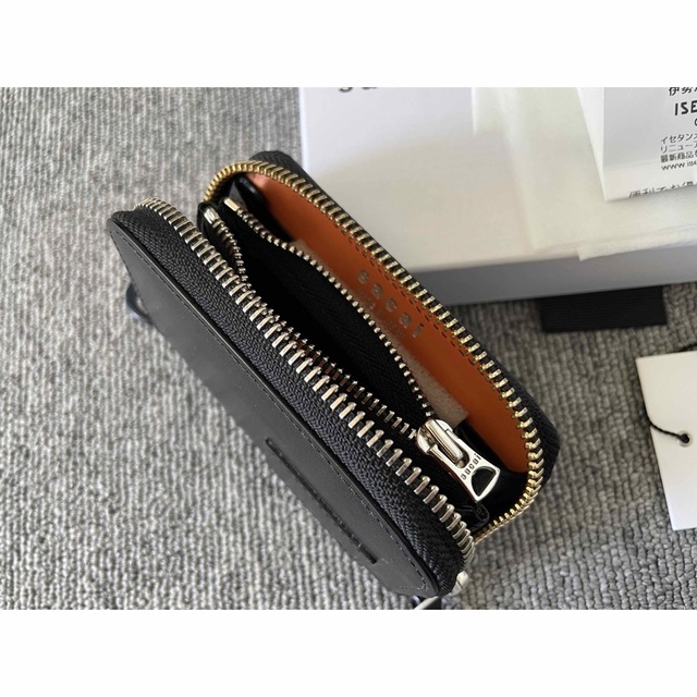 sacai サカイporter ポーター 財布 レザー ブラック ニット 黒の通販