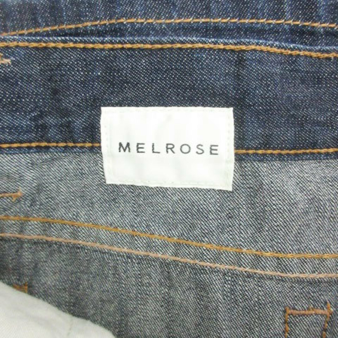 MELROSE(メルローズ)のメルローズ MELROSE デニムスカート タイトスカート ミニ丈 4 ネイビー レディースのスカート(ミニスカート)の商品写真