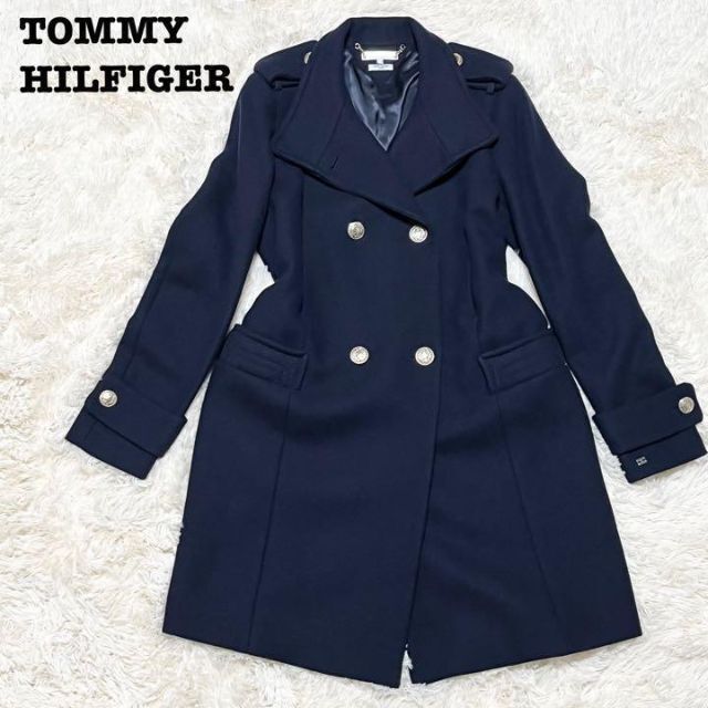 TOMMY HILFIGER(トミーヒルフィガー)のトミーヒルフィガー トレンチコート カシミヤ混 最高級イタリア糸使用 レディースのジャケット/アウター(トレンチコート)の商品写真