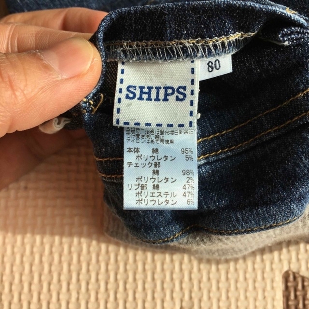 SHIPS(シップス)のships デニム　80 キッズ/ベビー/マタニティのベビー服(~85cm)(パンツ)の商品写真