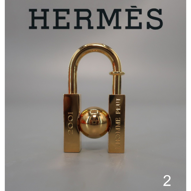 Hermes - HERMES ネックレストップ 地球 2001年限定 チャーム 鍵 