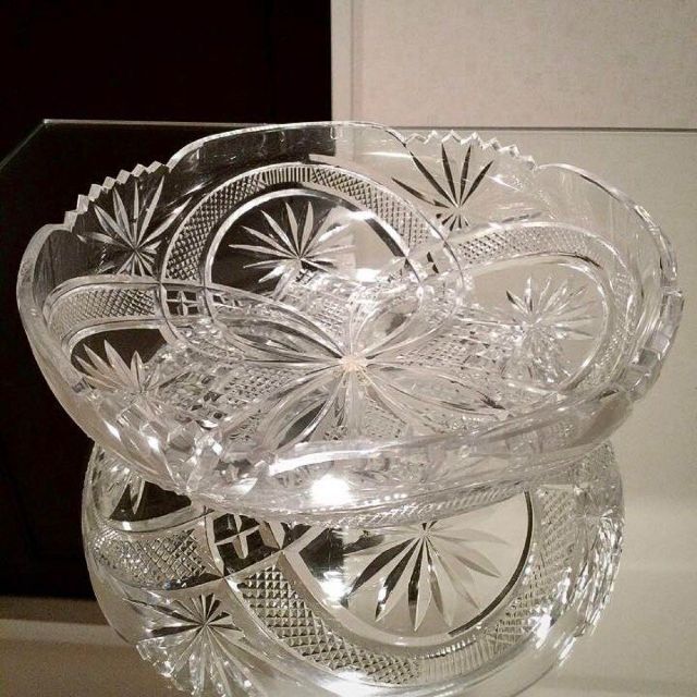 感謝の声続々! 極希少☆美品 - Baccarat オールドバカラ 丸鉢 カット