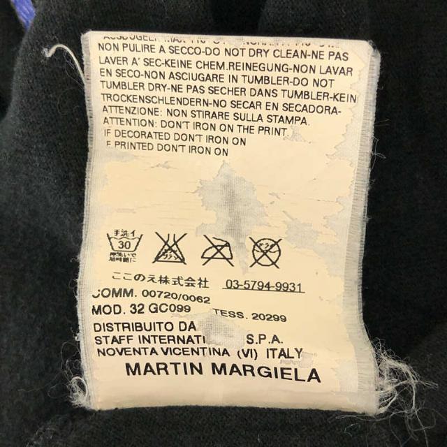 Maison Martin Margiela(マルタンマルジェラ)のMartin Margiela / マルタンマルジェラ | ここのえ AIDS T-Shirt Ｖネック エイズTシャツ カットソー | ブラック | メンズ メンズのトップス(Tシャツ/カットソー(半袖/袖なし))の商品写真