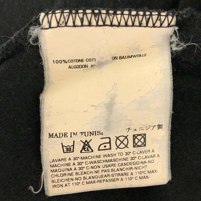 Maison Martin Margiela(マルタンマルジェラ)のMartin Margiela / マルタンマルジェラ | ここのえ AIDS T-Shirt Ｖネック エイズTシャツ カットソー | ブラック | メンズ メンズのトップス(Tシャツ/カットソー(半袖/袖なし))の商品写真