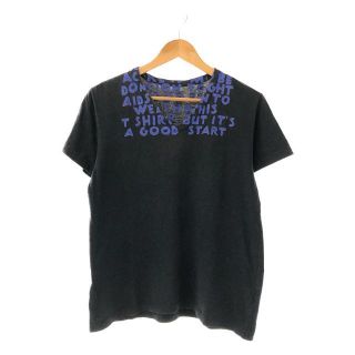 マルタンマルジェラ(Maison Martin Margiela)のMartin Margiela / マルタンマルジェラ | ここのえ AIDS T-Shirt Ｖネック エイズTシャツ カットソー | ブラック | メンズ(Tシャツ/カットソー(半袖/袖なし))